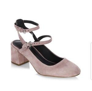 🎉H. P🎉Rebecca Minkoff Brooke Velvet Chunky Heel